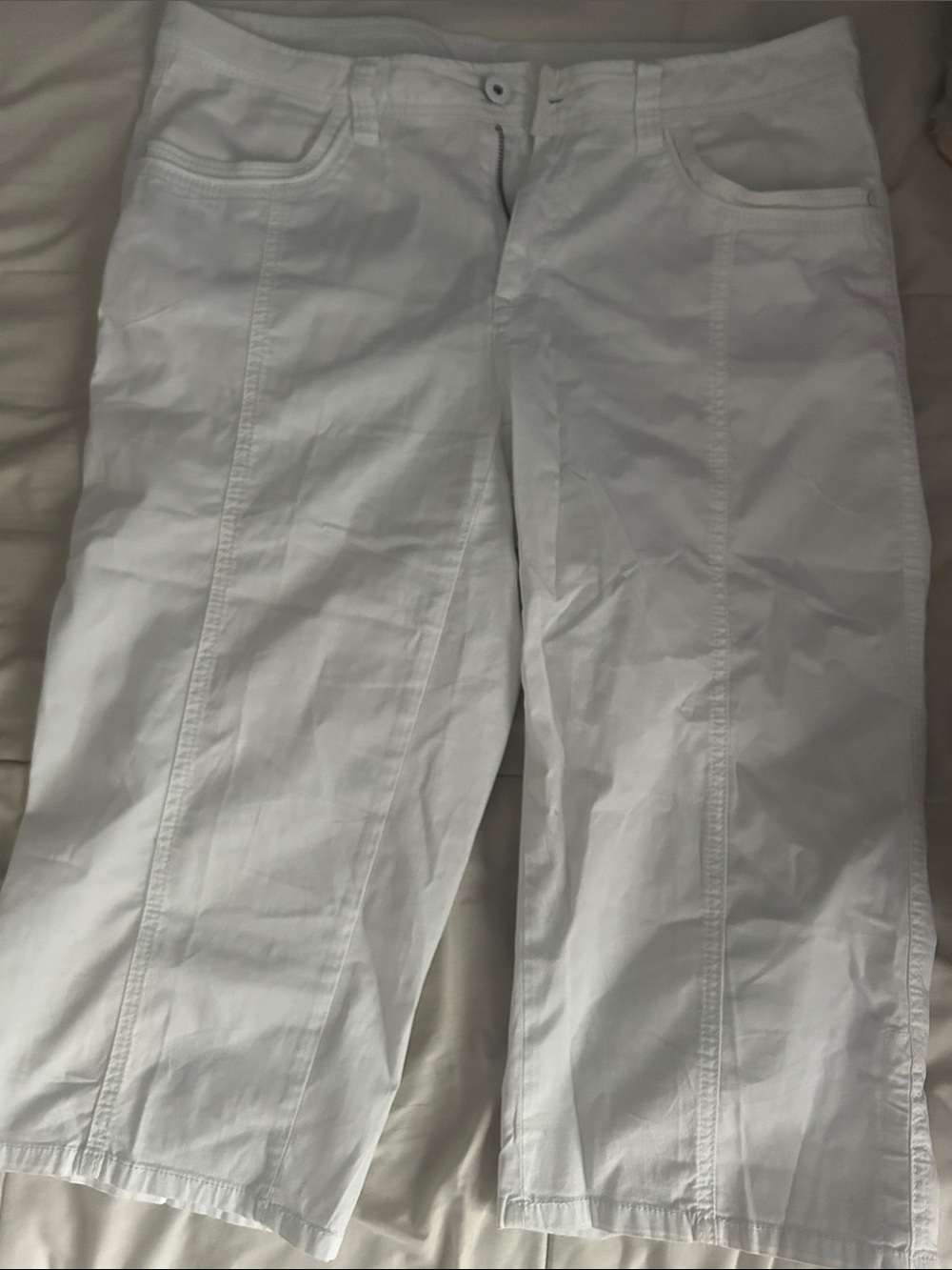 White Casual Capris